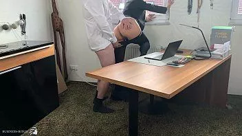Play In lunch break: sexy business woman fucked in highheels, business bitch