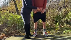 Play BBW MILF Elena's Public Cumshot Fetish with Stepson Aleksandr